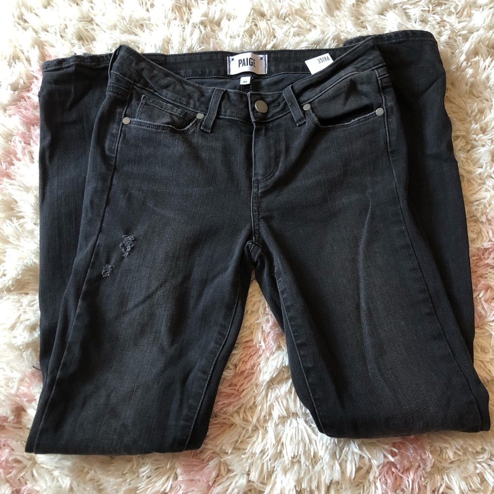 Paige black denim jeans